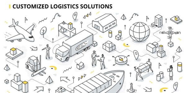 Customized Logistics Solutions Graphic